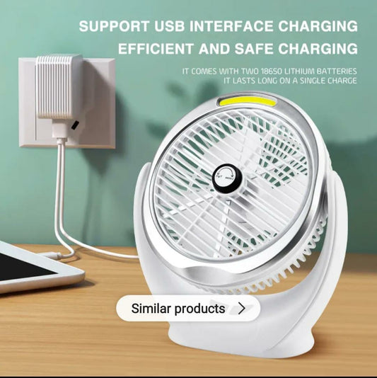 Dekstop Fan with Cob Light